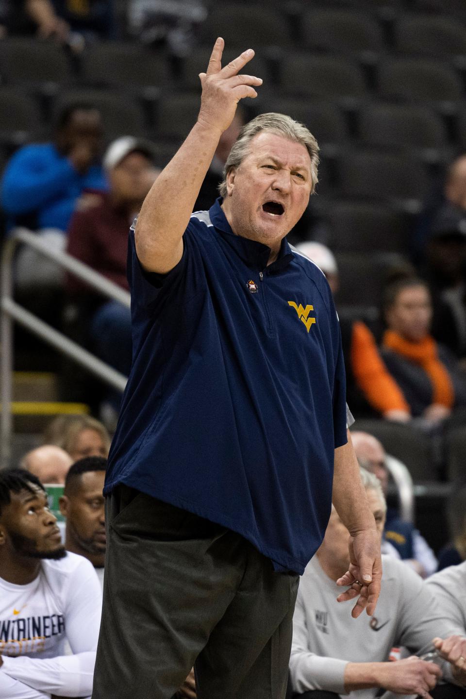 West Virginia basketball coach Bob Huggins