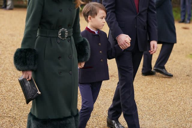 getty Princess Beatrice, Christopher Woolf and Edoardo Mapelli Mozzi on Christmas Day 2022