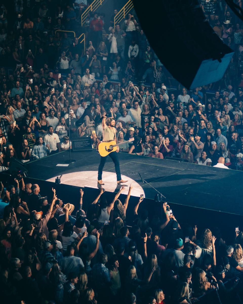 Country superstar Thomas Rhett performs during a concert Sept. 14, 2023, at Hertz Arena in Estero, Florida. (Photo by Skylar Pettingill Photography)