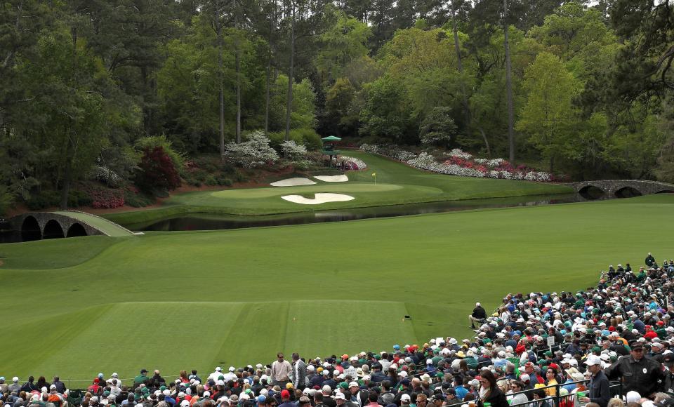 The 12th hole at the Masters.