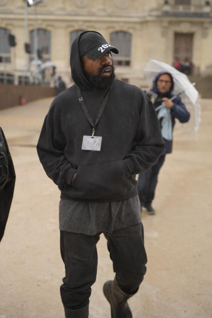 Kanye West walking