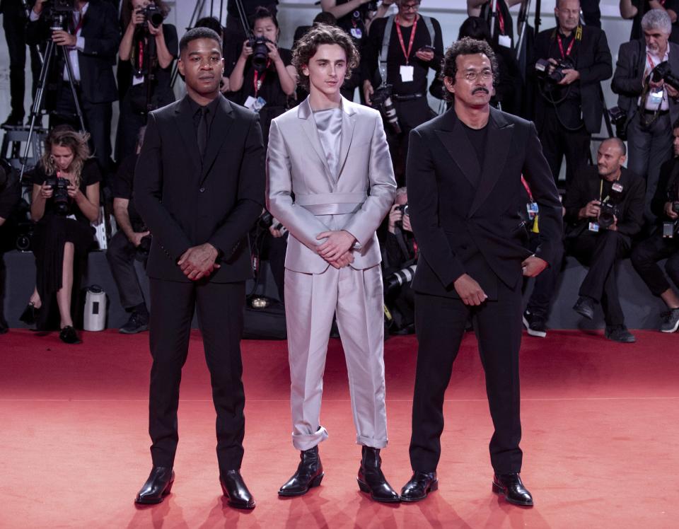 Kid Cudi, Timothée Chalamet, and Haider Ackermann, September 02, 2019.