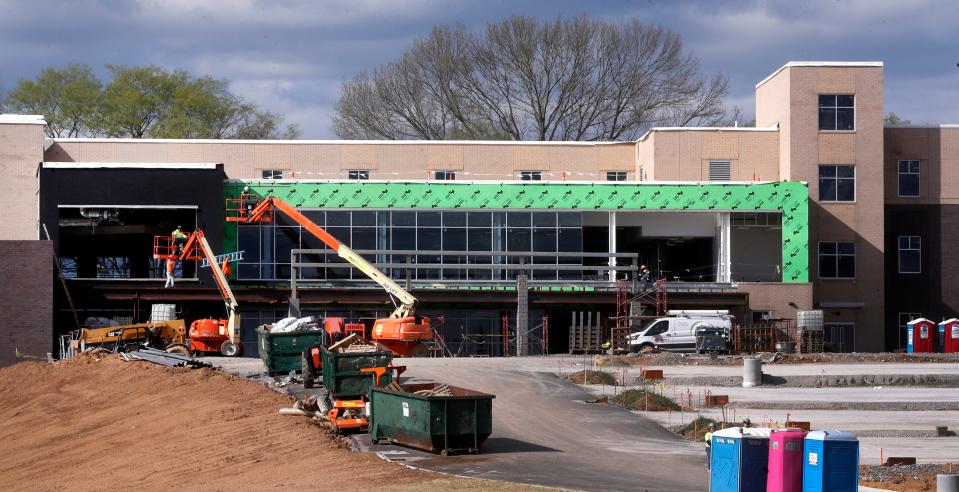 Battle Creek High School is under construction on Thursday, April 4, 2024, in Spring Hill, Tenn. located in Maury County.