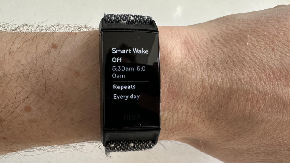Sleep tracking on a Fitbit Charge 4