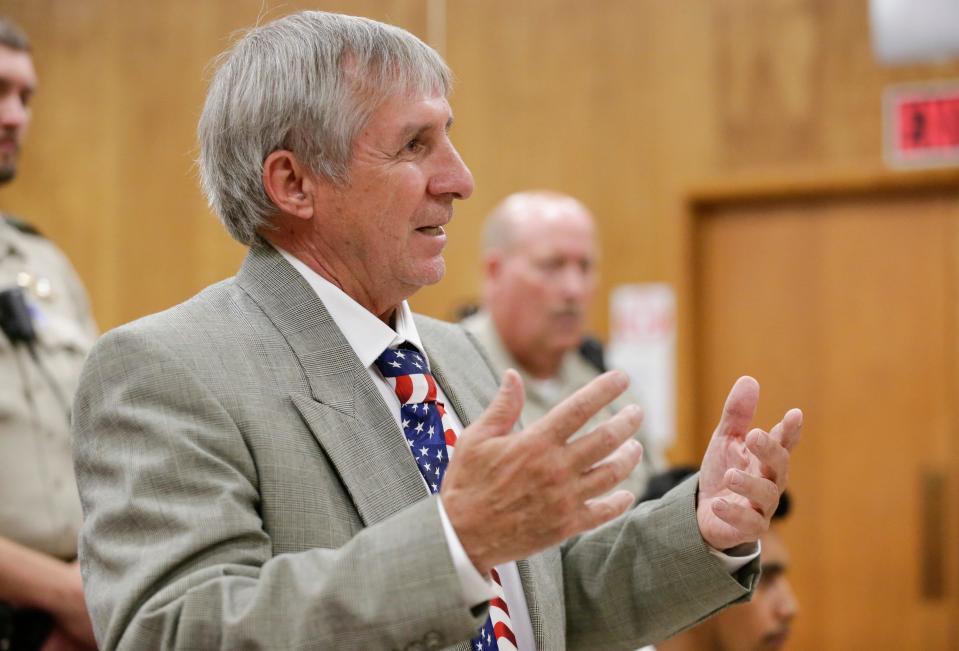 Attorney Allan Richards argues in court in 2018. File photo