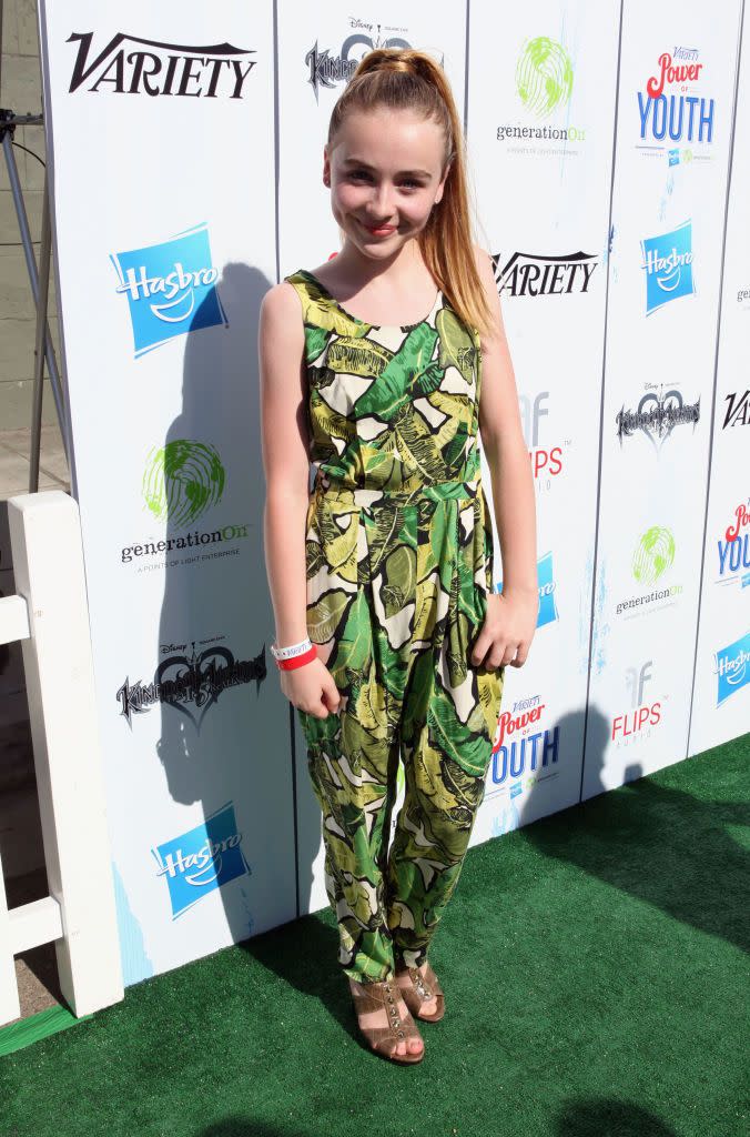 universal city, ca july 27 actress sabrina carpenter attends varietys power of youth presented by hasbro, inc and generationon at universal studios backlot on july 27, 2013 in universal city, california photo by alison buckgetty images for variety