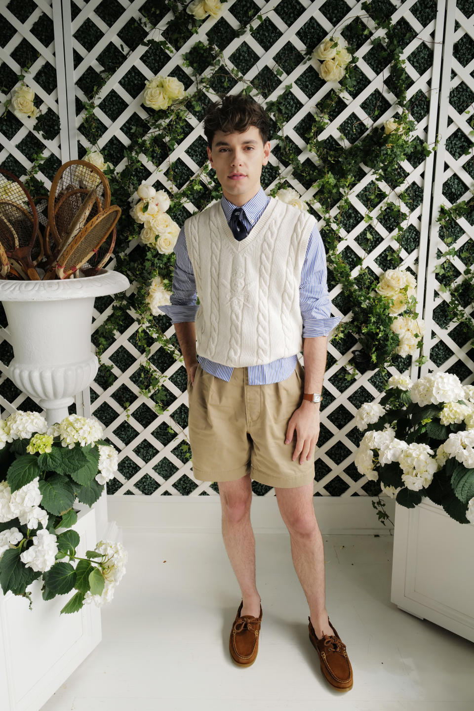 The actor Max Harwood at Wimbledon. - Credit: WireImage for Ralph Lauren