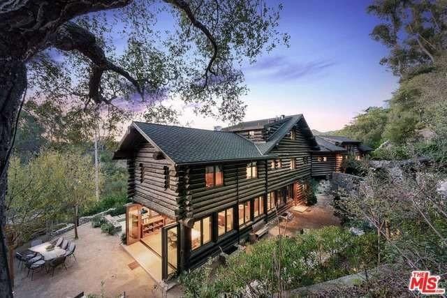 This lodge-inspired architectural is located in the Los Angeles West Side, and is available for $7,995,000