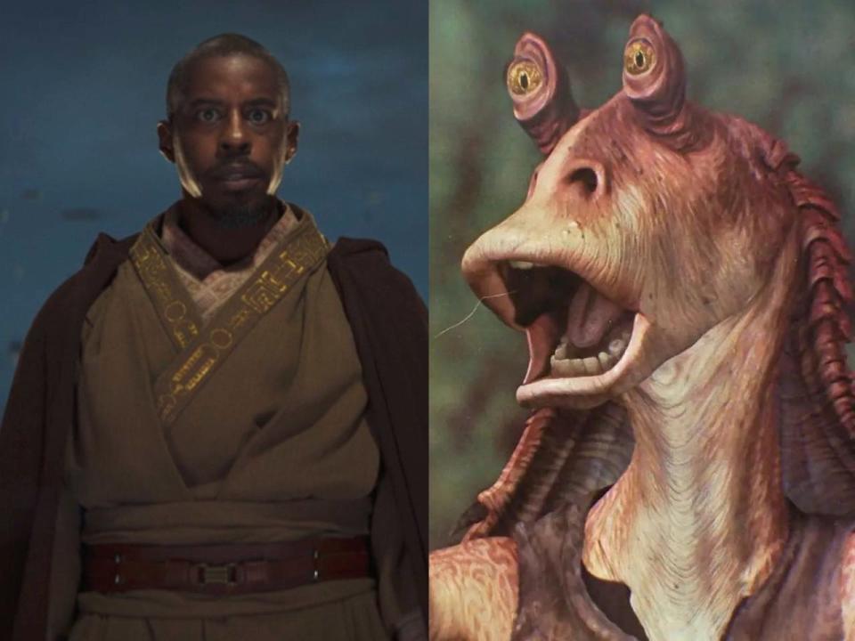 Ahmed Best as Kelleran Beq and JarJar Binks