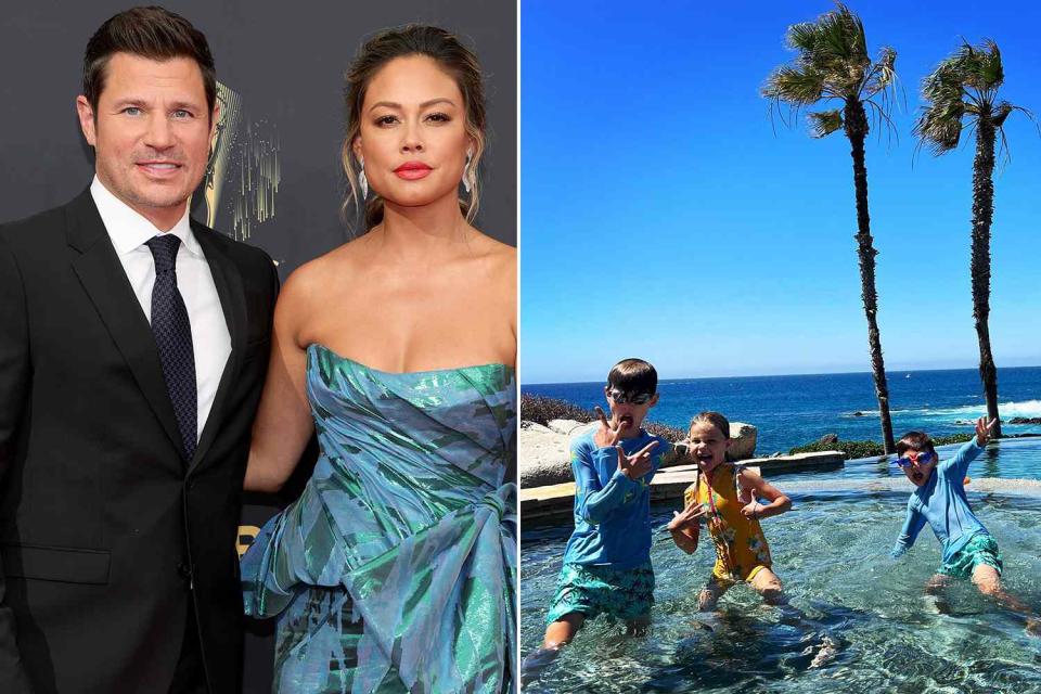 <p>Rich Fury/Getty, Vanessa Lachey/instagram</p>