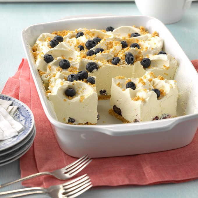 Lemon Chiffon Blueberry Dessert