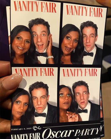 B.J. Novak/Instagram Mindy Kaling B.J. Novak photo booth photos