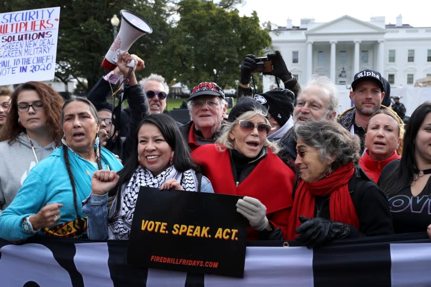 Ben & Jerry's Co-Founders Join Jane Fonda In Climate Protest On Capitol Hill