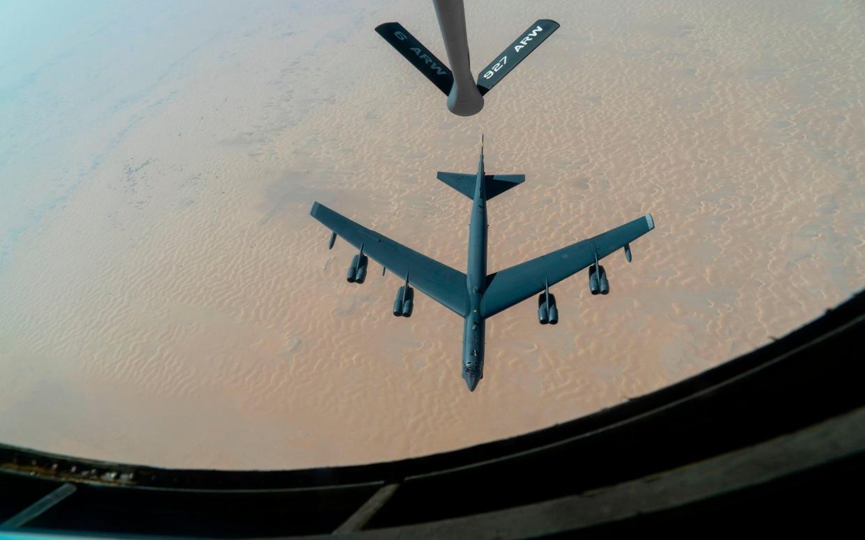 B-52H Stratofortress from Minot Air Force Base, North Dakota seen in the Middle East - US Air Force