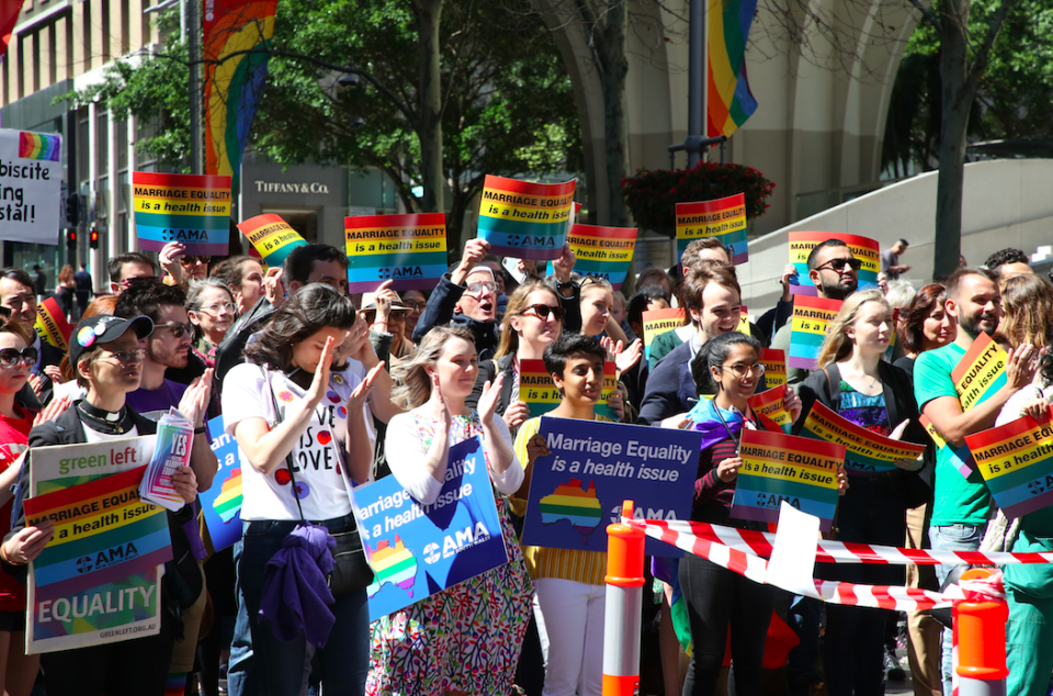 <em>Australia is voting on whether to legalise same-sex marriages (Rex)</em>