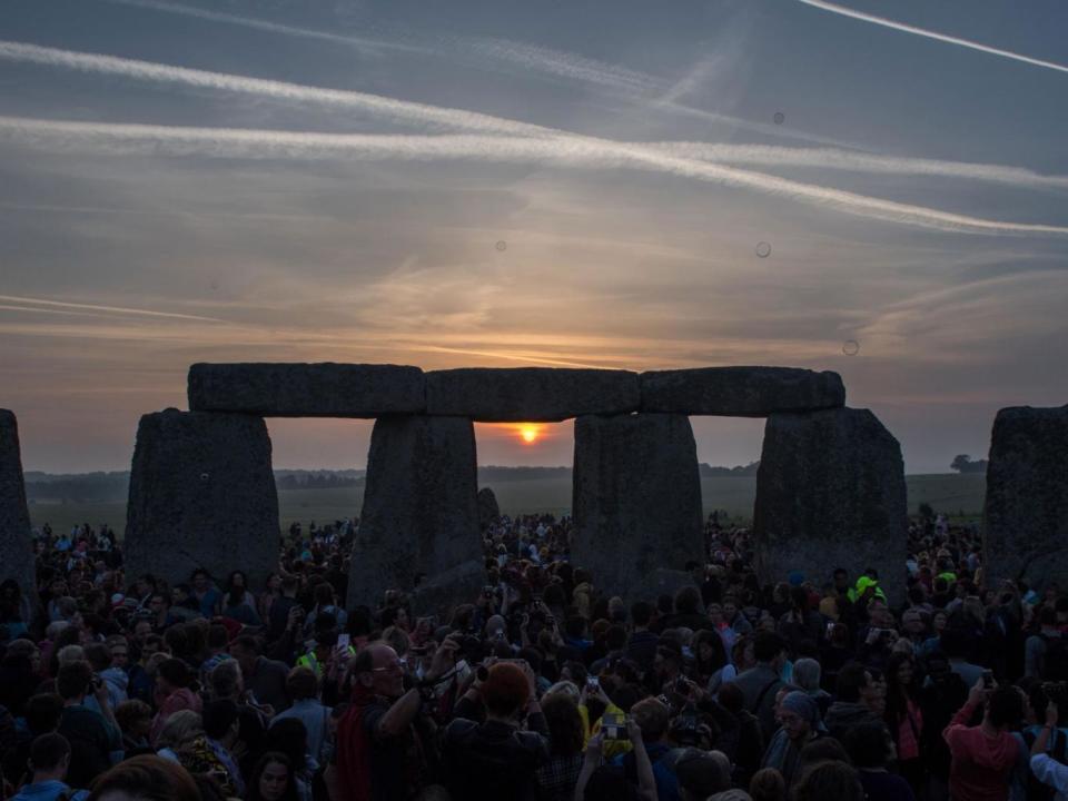 The sun rises over Stonehenge on Wednesday morning (AFP/Getty Images)