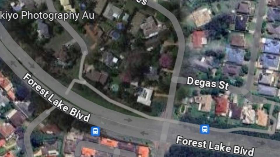 Two cars collided on Forest Lake Boulevard near Renoir Crescent, leaving five people seriously injured. Picture : Google Maps