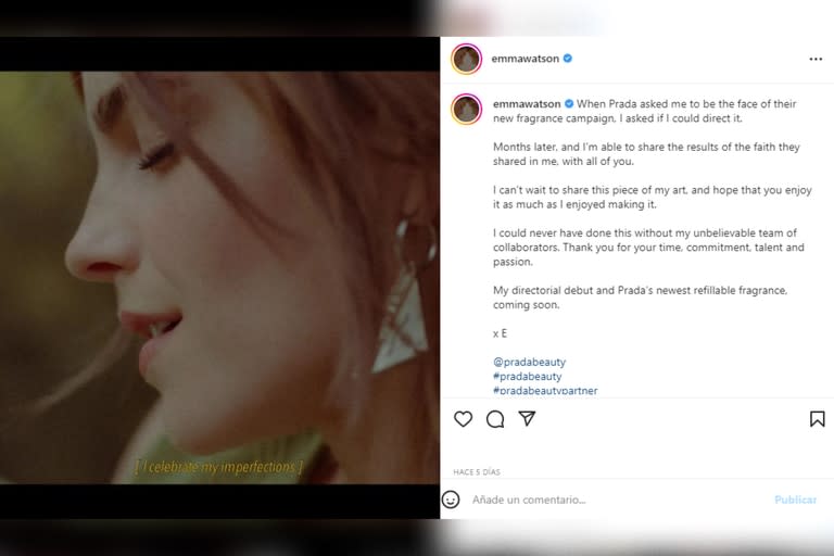 La protagonista del Live Action de La Bella y la Bestia compartió la noticia en sus redes (Foto: Instagram @emmawatson)