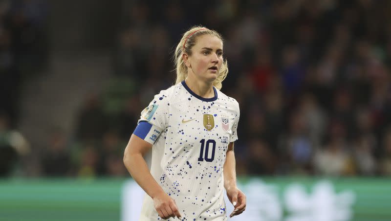 United States’ Lindsey Horan in action during the Women’s World Cup Round of 16 soccer match between Sweden and the United States in Melbourne, Australia, Sunday, Aug. 6, 2023.