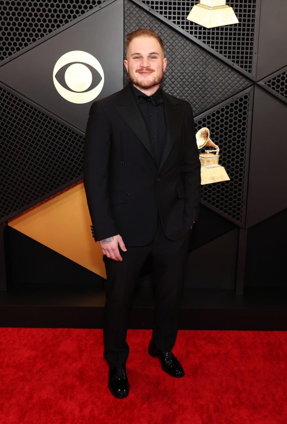 Zach Bryan attends the 2024 Grammy Awards.