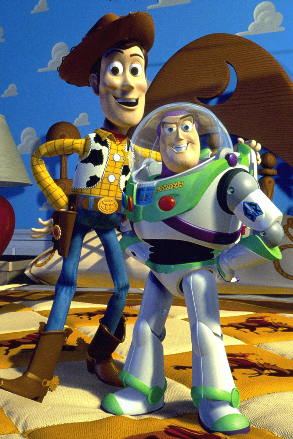 Woody and Buzz Lightyear in Toy Story (1995) (Walt Disney/Pixar)