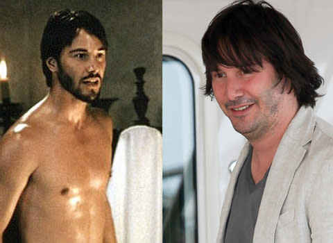 It seemed like time couldn't touch Keanu - year in, year out he looked totally unchanged. That is until the 2013 Cannes Film Awards where a considerably chubbier Keanu was unveiled. It looks as though he won't be taking any shirtless roles any time soon - although us mere mortals can take heart that superstars are not immune to the passage of time. (Keanu seen here left in 1993's 'Much Ado About Nothing')