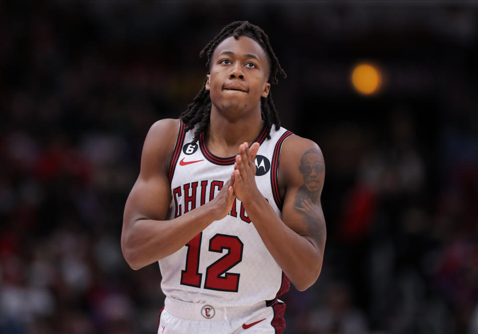 Ayo Dosunmu has made a name for himself in two seasons since the Chicago Bulls selected him with the 38th overall pick in the 2021 NBA draft. (Melissa Tamez/Icon Sportswire via Getty Images)