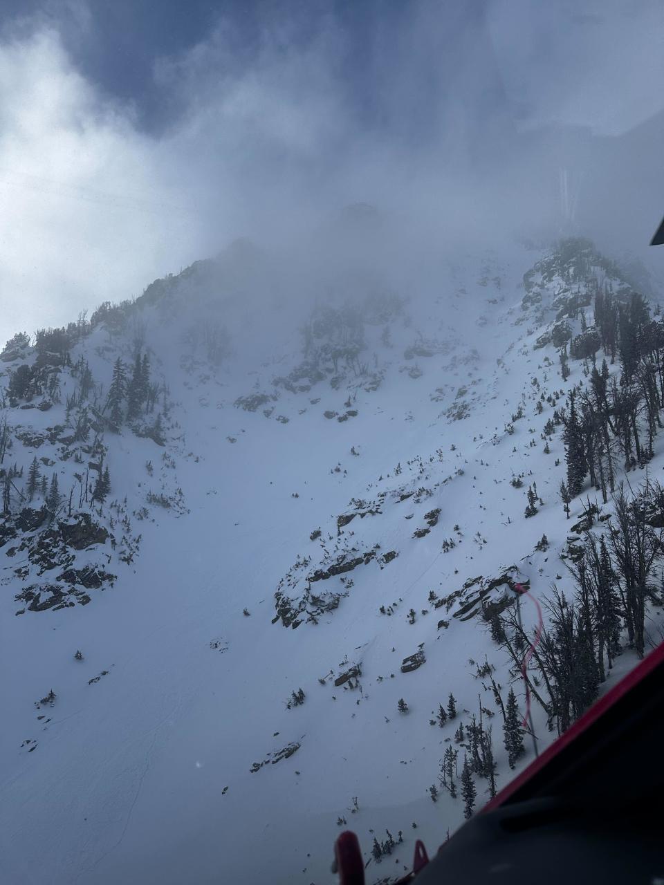 Banana Couloir. / Credit: Teton County Search & Rescue