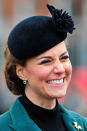 <p>This chic take on the beret is much cuter. We'd be smiling too if we were Kate.</p>