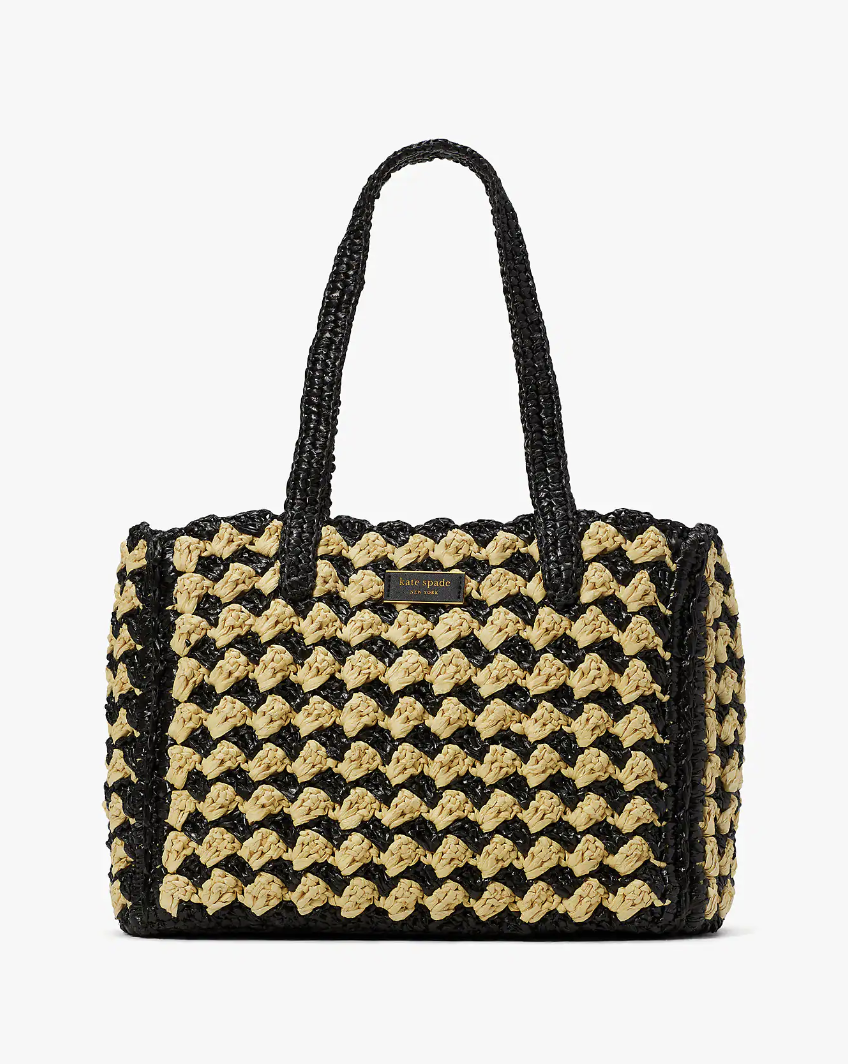 <p><a href="https://go.redirectingat.com?id=74968X1596630&url=https%3A%2F%2Fwww.katespade.com%2Fproducts%2Fhigh-tide-striped-crochet-raffia-medium-tote%2FKB966.html&sref=https%3A%2F%2Fwww.harpersbazaar.com%2Ffashion%2Ftrends%2Fg44370509%2Fbest-raffia-tote-bags%2F" rel="nofollow noopener" target="_blank" data-ylk="slk:Shop Now;elm:context_link;itc:0;sec:content-canvas" class="link ">Shop Now</a></p><p>High Tide Striped Crochet Raffia Medium Tote</p><p>$398.00</p><p>katespade.com</p><span class="copyright">Kate Spade</span>