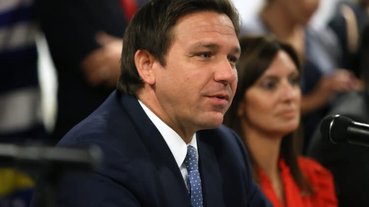 Florida Governor DeSantis Holds Roundtable On Cuba In Miami