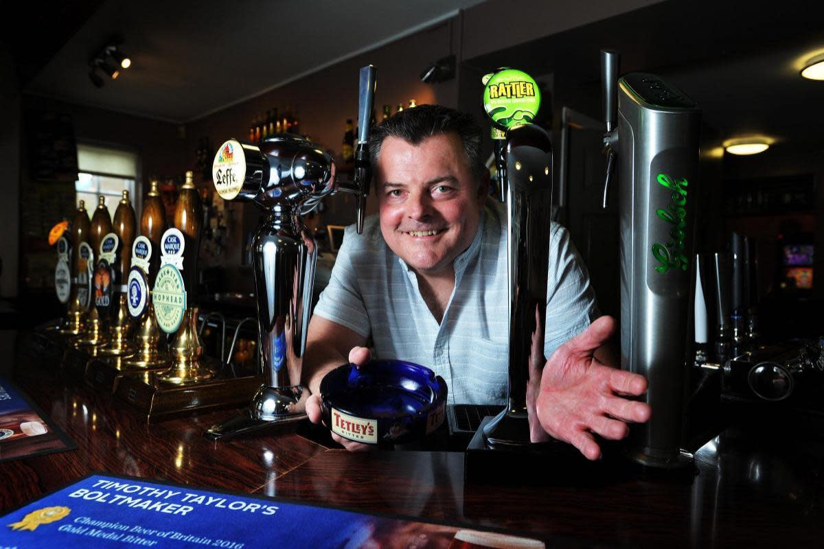 Chris Meeson (pictured) and brother Matthew of The Mason's Arms in Headington have had to cancel Friday night drinks after the water crisis. Picture: Jon Lewis