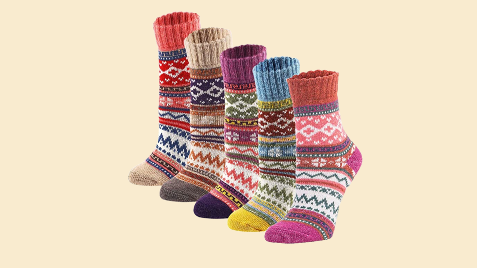 The best socks to gift for 2022: YZKKE Women's Vintage Socks