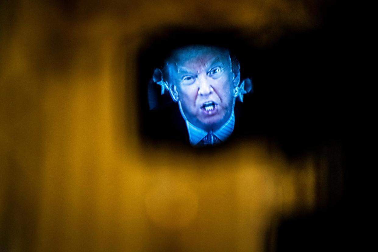 <span>Even if the deal goes through, Donald Trump may have to wait six months before he can cash in.</span><span>Photograph: Jabin Botsford/The Washington Post via Getty Images</span>