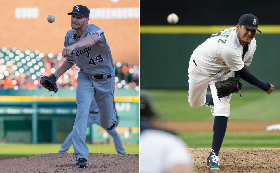 Watch Chris Sale vs. Felix Hernandez in the Yahoo Sports MLB Free Game of the Day. (AP/Getty Images)