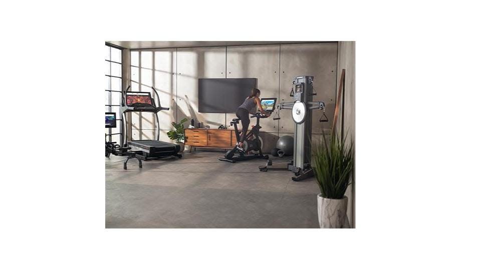 NordicTrack Treadmill Commercial X22i with HD Smart Touchscreen and Quiet Drive Incline Tech ($2,999) and NordicTrack Commercial S22i Studio Cycle with rotating HD Smart Touchscreen ($1,999.) NordicTrack Reflective trainer ($1,999) or Fusion CST strength trainer ($1,899.)