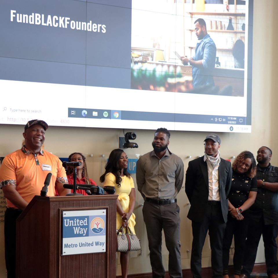 FundBLACKFounders launch, founder of Ebony Greens, Roderick Shawn Summerville, speaking
