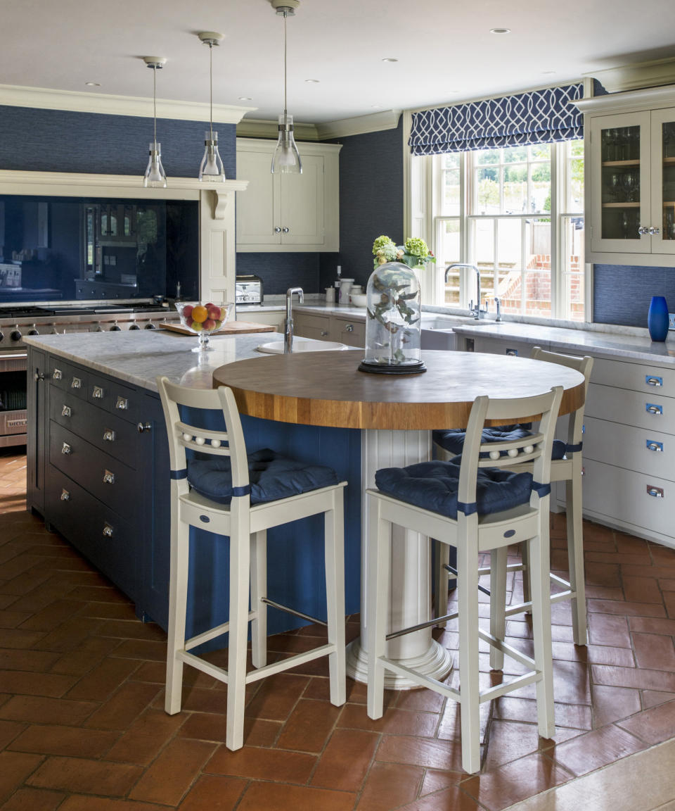 Pair terracotta with blue for a balanced color scheme