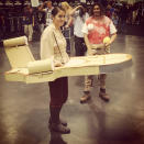 This woman came as Luke’s landspeeder. The guy behind her is dressed as Tatooine’s binary suns. Whoa, meta.