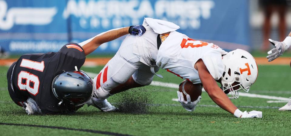 Skyridge and Timpview play at Skyridge in Lehi on Friday, Aug. 11, 2023. Skyridge won 26-14. | Scott G Winterton, Deseret News