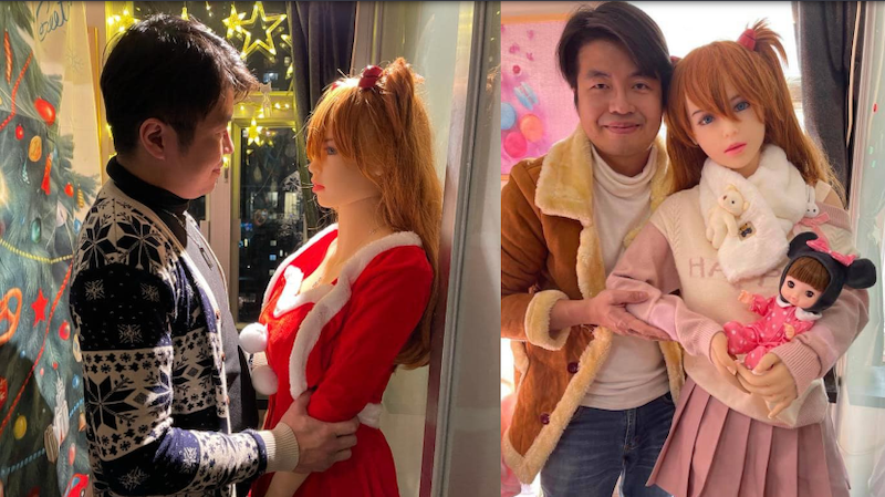 Tse got engaged to Mochi earlier this year, after dating the doll for over a year. — Picture via Facebook/Tse Tin Wing