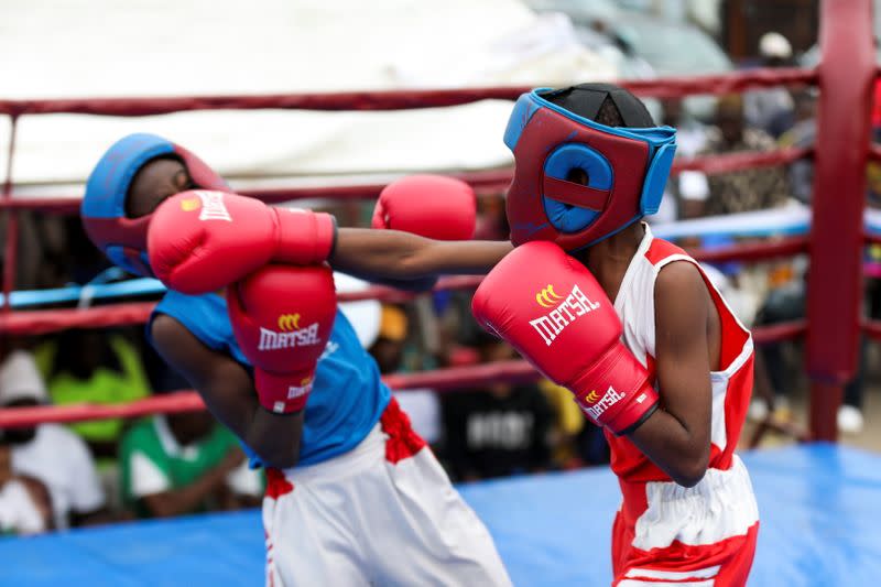 Youth boxing tournament in Iyana-ipaja, Lagos