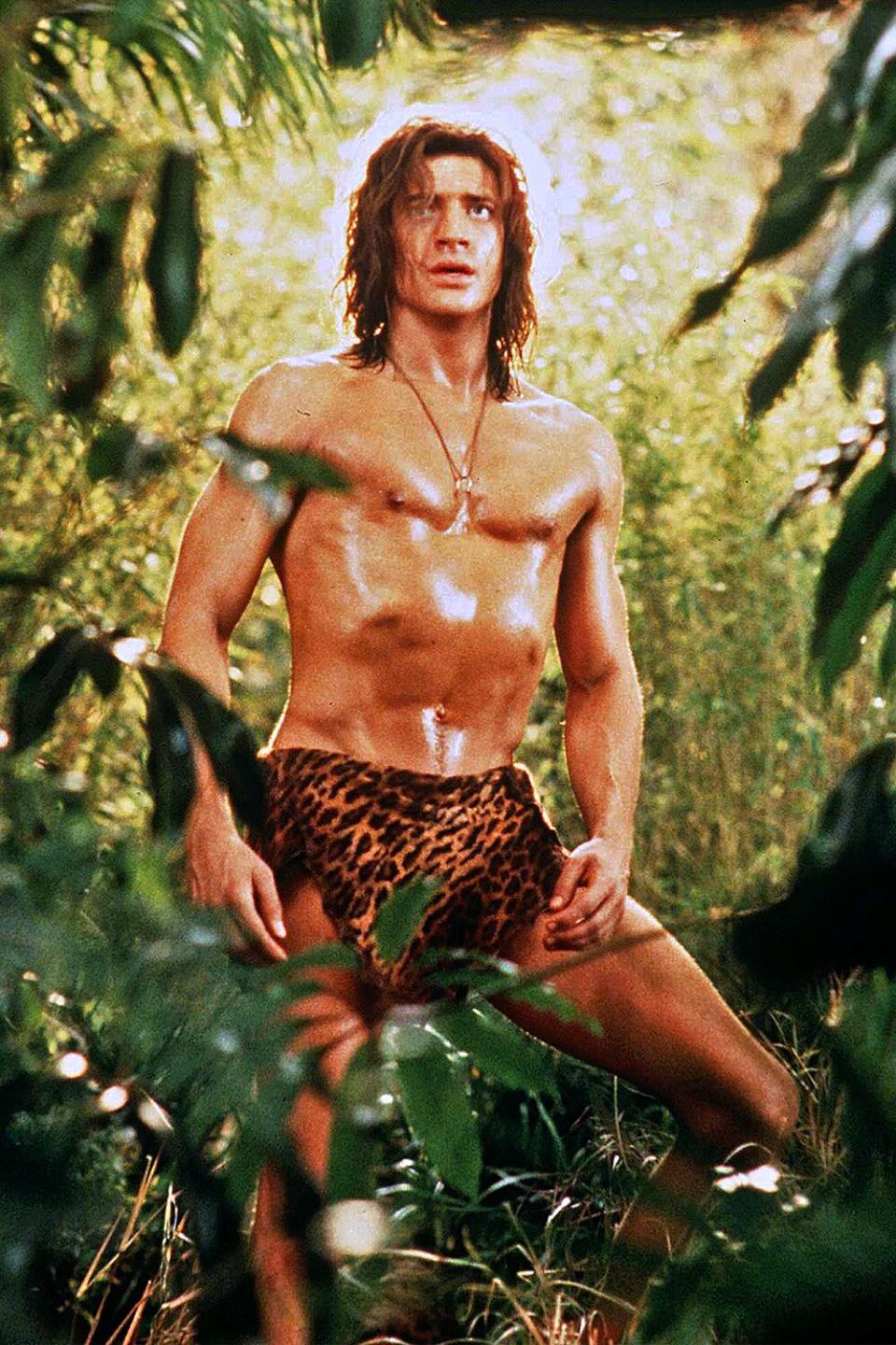 1997 Brendan Fraser stars in the new movie "George of the Jungle".