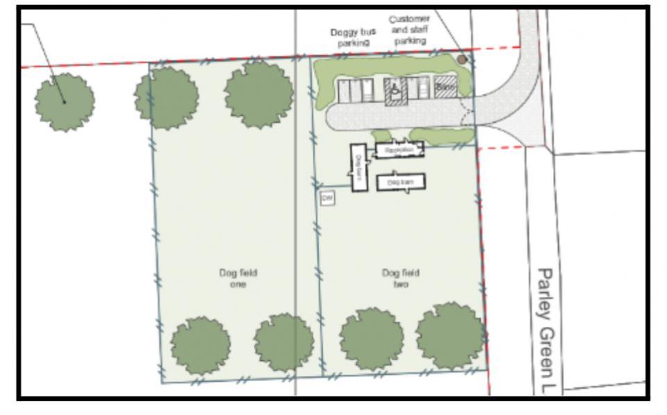 Bournemouth Echo: Proposed layout for the West Parley site