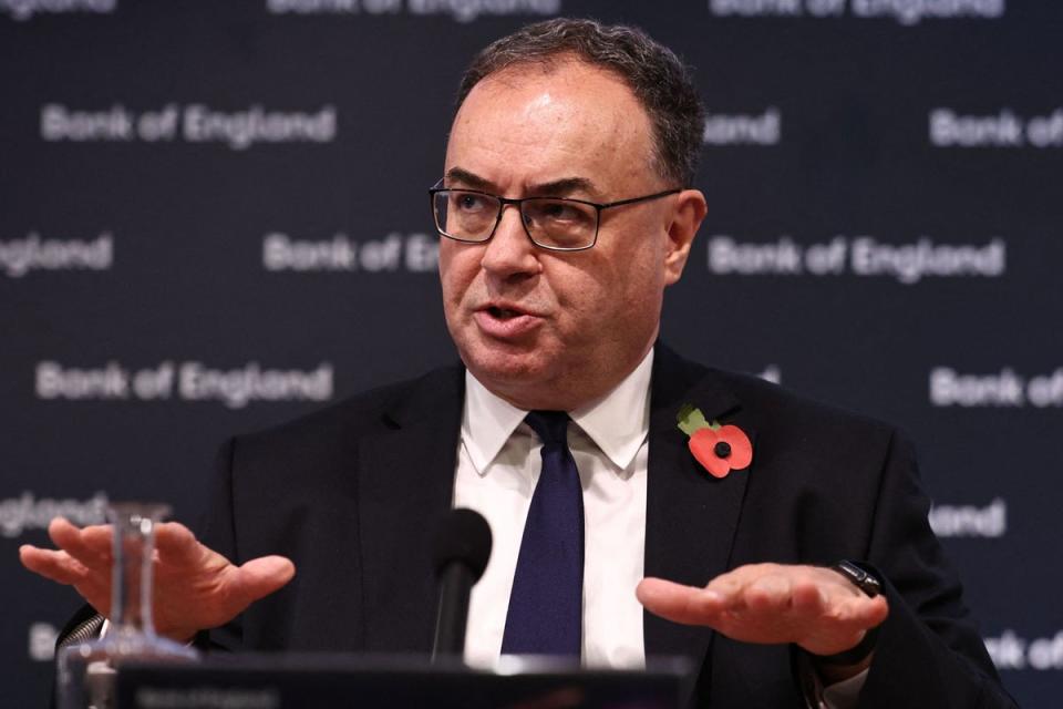 Bank of England Governor Andrew Bailey (POOL/AFP via Getty Images)