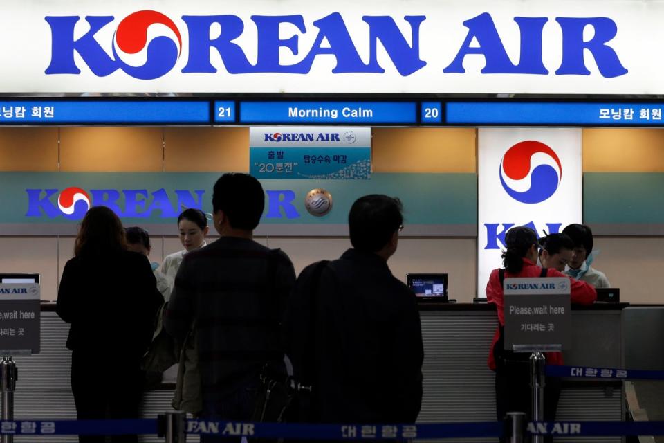 Korean Air said it would no longer serve instant noodles on long-haul flights due to the increased possibility of burns during turbulence (Associated Press)