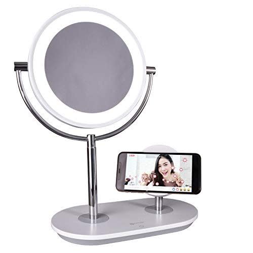 Wireless Charging LED Makeup Mirror