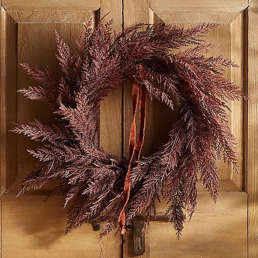 <p><a href="https://go.redirectingat.com?id=74968X1596630&url=https%3A%2F%2Fwww.shopterrain.com%2Fproducts%2Ffaux-cedar-wreath-color%3Fcolor%3DWine&sref=https%3A%2F%2Fwww.veranda.com%2Fhome-decorators%2Fg29225605%2Fbest-christmas-wreaths%2F" rel="nofollow noopener" target="_blank" data-ylk="slk:Shop Now;elm:context_link;itc:0;sec:content-canvas" class="link ">Shop Now</a></p><p>Faux Cedar Wreath</p><p>shopterrain.com</p><p>$88.00</p><span class="copyright">Terrain</span>