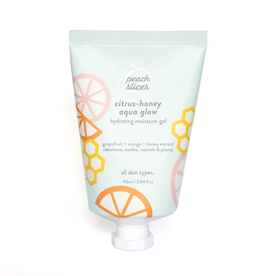 Peach Slices Citrus-Honey Aqua Glow $12