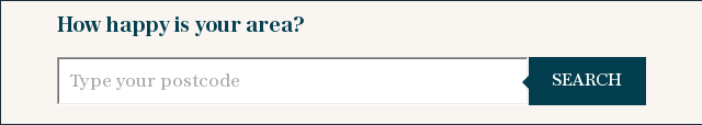 How happy is your area?